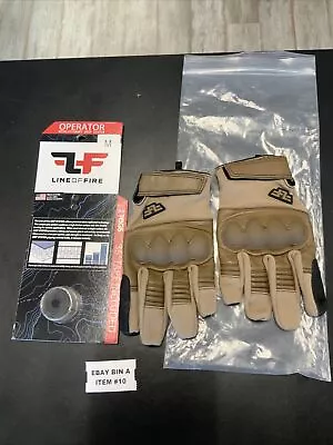 Line Of Fire Sentry Coyote Gloves Medium With 36” Tegs Tape Included. • $79