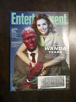 Entertainment Weekly #1600 December 2020 Wanda Vision Elizabeth Olsen Bettany • $9.95