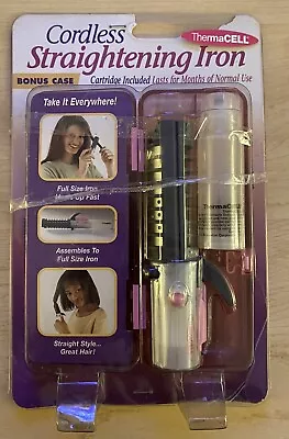 Portable ThermaCell Cordless Compact Curler Bonus Case Straightening Iron New • $19.95