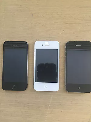 3 Iphones Imei Locked 4 16gb  4 32gb  4s 64gb Will Work Outsdie Austr Read Below • $479