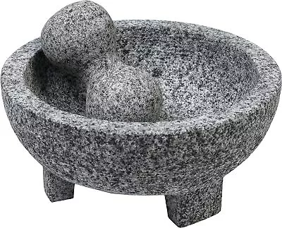 Molcajete Salsa Bowl Mortero De Piedra Guacamole Estilo Mexicano Top Quality • $37.99