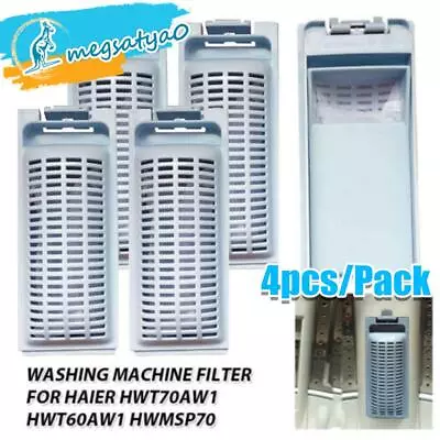 4PCS Replacement HAIER WASHING MACHINE LINT FILTER For HWT70AW1 HWT60AW1 HWMSP70 • $16.99