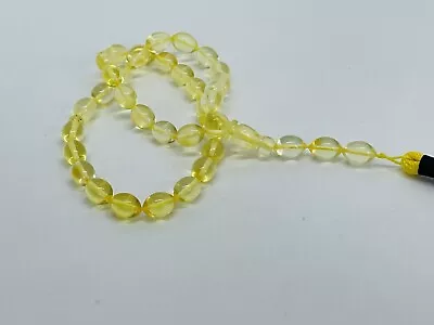 Natural Baltic Amber Islamic Prayer Beads For 33 Beads 57 Grams • $1