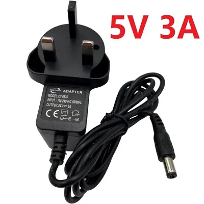 5V 3A  AC/DC Power Supply Adapter 5.5x2.1mm UK Plug Converter Charger  • £6.98