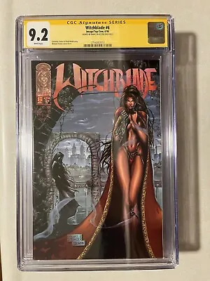Witchblade # 6 CGC 9.2 SS 1:100 HTF Michael Turner Signed Marc Silvestri Top Cow • $99.99