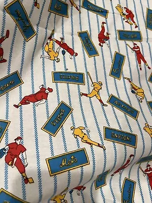 36x300” Vintage MLB Baseball Teams Sports Soft Cotton Fabric Material 8 + Yards • $6