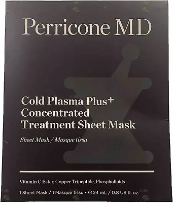 Perricone MD Cold Plasma Plus+ Concentrated Treatment Sheet Mask Product Makeup • $11.98