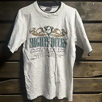 Mighty Ducks VTG Shirt 1993 Trench NHL Disney Anaheim • $9.99