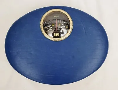 Vintage Borg Blue Bathroom Scale Mid Century Modern Atomic Pre-owned  • $17