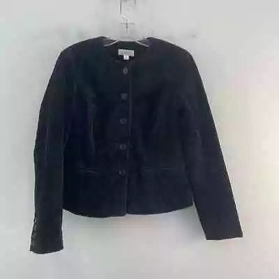 Isaac Mizrahi For Target Black Corduroy Jacket Cotton S Preowned • $25