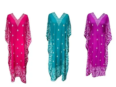 Holiday Topplus Size Kaftanbeach Cover Upgowntunicdressabaya Caftan • £12.99