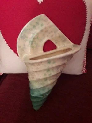 £15 • Buy Beswick Art Deco Cornucopia Shell Wall Pocket