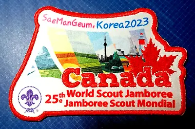 Official 25th World Scout Jamboree Canada Contingent Patch 2023 Wsj Korea • $14.95