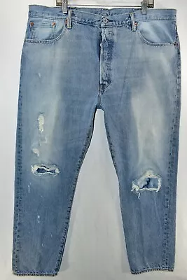 Levi's 501 CT Customized Tapered Jeans Mens Size 42x32 Blue Meas. 42x31 • $20.61