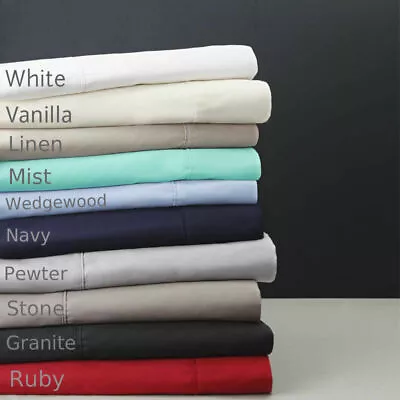 New Logan & Mason Standard Size Pillowcases X 2 Egyptian Cotton 400TC • $29.71