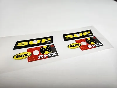 Sticker Decal Set Fits Mavic X BMX SUP UB Control Wheel Rims 406 X 21-6105 • $15