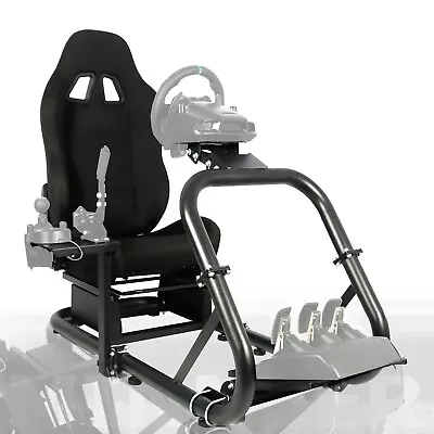 Minneer Sim Racing Cockpit Fit Logitech G29 G920 Fanatec Wheel Stand With Seat • $504.99