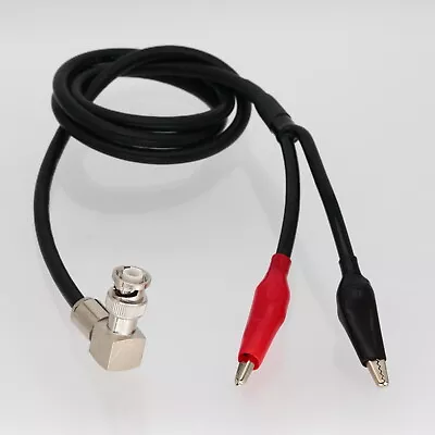 High Voltage Coax BNC.HT MHV Male Elbow To Alligator Clips RG59 Test Cable 1~16' • $12.43