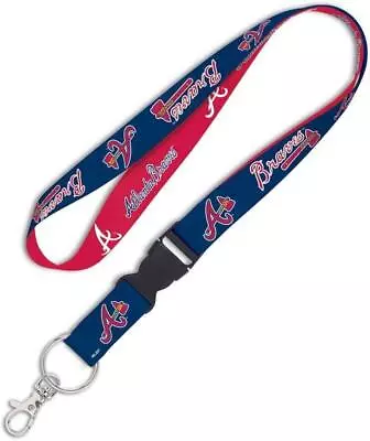 Atlanta Braves Lanyard With Detachable Buckle [NEW] MLB Key Chain Id Holder • $7.95
