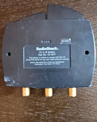 Radio Shack Tv Ab Switch For Home Entertainment 15 1217 • $12.99