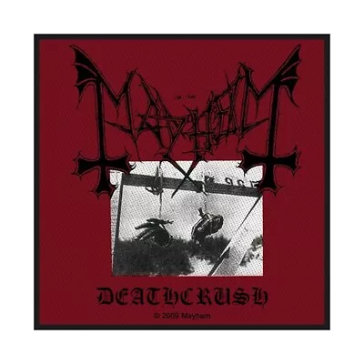 Mayhem Deathcrush Woven Sew On Patch Battle Jacket Badge Heavy Metal Rock Band • $6.49