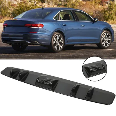 Rear Lip Bumper Diffuser Shark 7 Fins Spoiler Wing Lip For VW Volkswagen Passat • $45.11