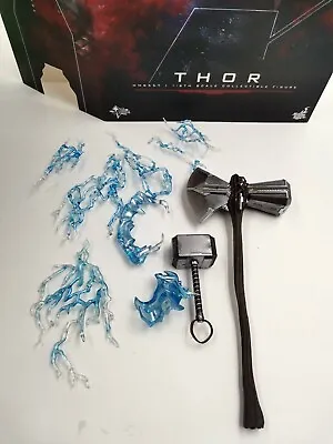 Hot Toys HT 1/6 Thor 8.0 LED Axe And Hammer Figure Weapons Collectible MMS557 • $271.75