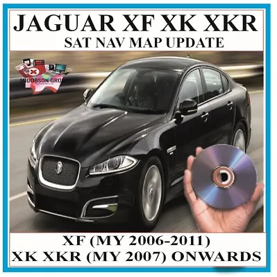 Jaguar Sat Nav Map DVD XF XK XKR Sat Nav Map Update  Navigation UK Europe • £15.50