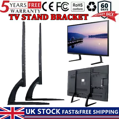 Universal Table Top TV Pedestal Stand Mount TV Feet Base Study For 22 -55  40KG • £13.99