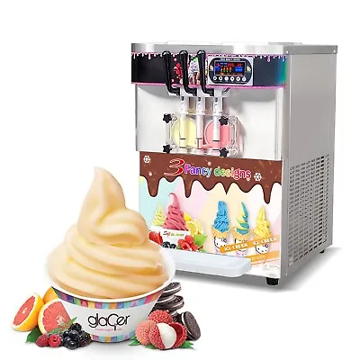 Kolice Commercial ETL Table Top 3 Flavors Soft Serve Ice Cream Machine • $1980