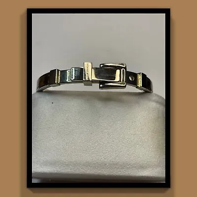 Michael Kors Gold-tone Brown Tortoise Buckle Bangle Bracelet • $45