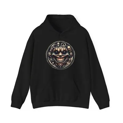 Hoodie Sweatshirt Retro Style Spooky Art With Death Metal Streetwear Horror Vibe • $44.07
