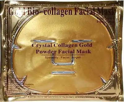 50 Pcs 24k Gold Bio Collagen Facial Face Mask High Natural Moisture LOT • $79.94