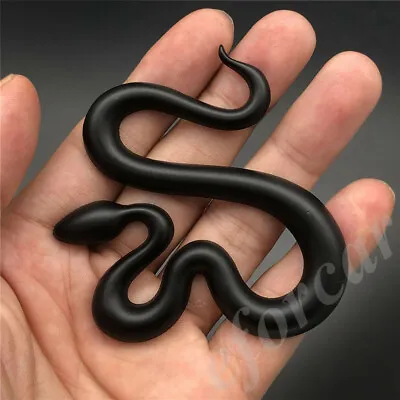 3D Black Metal Snake Car Auto Trunk Rear Side Emblem Badge Decal Sticker • $7.90