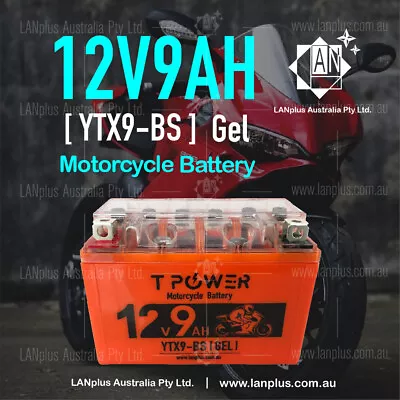 12V 9AH YTX9-BS Gel Motorcycle Battery Dirt Bike ATV Quad Scooter Gokart Mower • $43.99