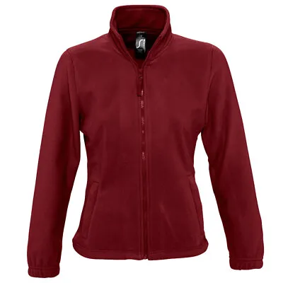 SOLS Ladies North Fleece Jacket Full Zip Winter Warm Outdoor Zip Pockets 54500 • £19.99