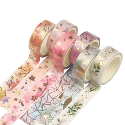 $8.31 • Buy Floral Washi Tape Scrapbooking Albums Paper Masking Adhesive DIY Craft Sticker