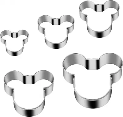 Tmflexe Mouse Cookie Cutter Sandwich Cutters For Kids DIY Mickey 5pcs  • $18.46