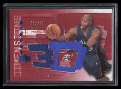 2003-04 Upper Deck Triple Dimensions 3-D Warmups Michael Jordan Jersey 492/999 • $150