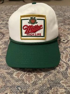 American Needle Miller High Life Rope Hat White Green Authentic Urban Outfitters • $30