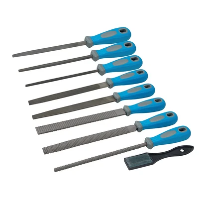 £15.70 • Buy Metal File Wood Rasp Set 9PC Flat Square Triangle Half Round Silverline 208312