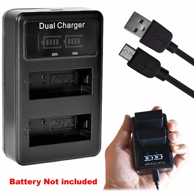 SLIM Battery Charger For Panasonic Lumix DC-TZ90 DC-TZ95 DMW-BLE9 E DMW-BLG10 E • $11.24