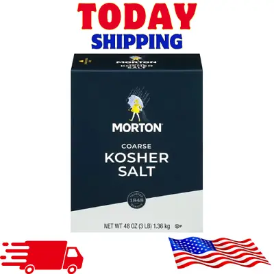 Morton Salt Coarse Kosher Salt – For Cooking Grilling Brining & Salt Rimming • $5.39