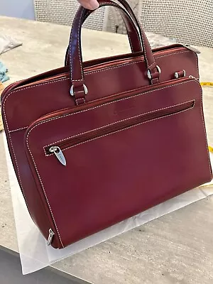 Franklin Covey Classic Briefcase Handle Bag Burgundy • $29.75