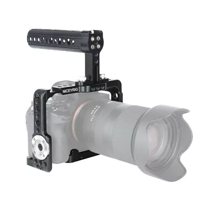$87.20 • Buy NICEYRIG A7R3 Camera Cage Cheese Top Handle Grip For Sony A9 A7RIII A7MIII A7SII