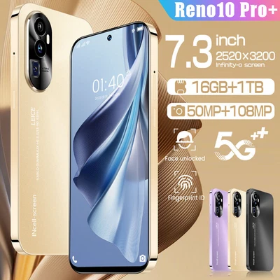 Reno10 Pro+ 7.3  16GB+1TB Smartphone Android 13 Unlocked 5G Cheap Smart Phone • $199.99