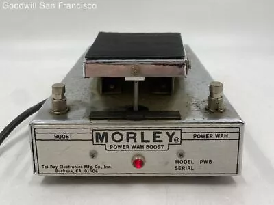 Vintage Morley Power Wah Boost Electric Guitar Analog Pedal Model PWB Powers On • $46