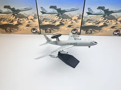 New 1/200 Gulf War USAF E-3 Sentry AWACS Aircraft Diecast Alloy Finished Model • $47.24