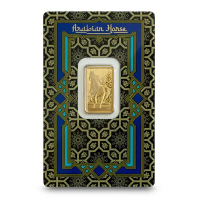 5 Gram PAMP Suisse Arabian Horse Gold Bar (New W/ Assay) • $455.46