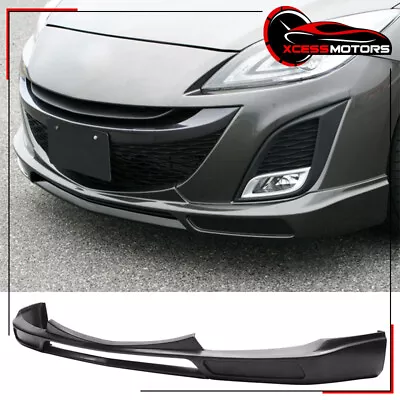 Fits 09-11 Mazda 3 K Style Front Bumper Lip Spoiler Lower Splitter Unpainted PU • $99.59